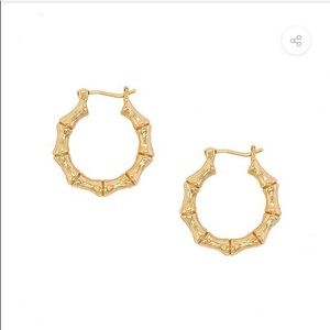 Mod + Jo Bamboo 14k gold hoops